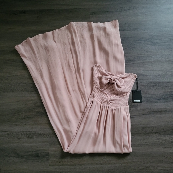 Reformation Blush Hibiscus Maxi Dress NWT Size X-Small - Picture 4 of 15
